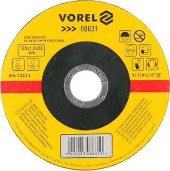 Řezný kotouč Kotouč na kov 125 x 22 x 1,0 mm - VOREL TO-08631