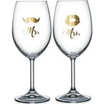 Nekupto Sklenice na víno pro pár Mr. a Mrs.