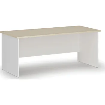Psací stůl Kancelářský psací stůl PRIMO WHITE, 180x80 cm, bílá/bříza