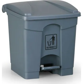 Odpadkový koš Nášlapný víceúčelový koš na odpadky, 30 l, 350 x 400 x 340 mm, šedá