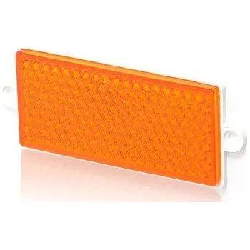 Příslušenství osvětlení automobilu Was (Poland) | Odrazka obdélníková s ušima oranžová, 105x48