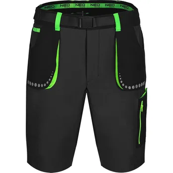 NEO TOOLS Kraťasy PREMIUM, 4cestný streč, černé Velikost: XS