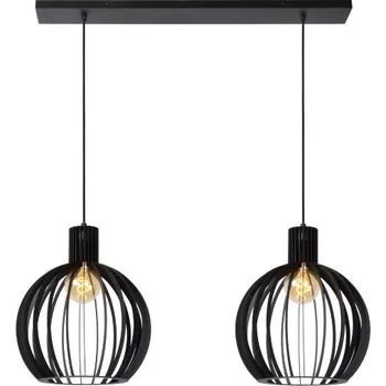 Lucide L734000230 závěsné stropní svítidlo MIKAELA E27 + STOLNÍ OTOČNÝ VENTILÁTOR BERGEN - NASTAVITELNÝ, BÍLÝ