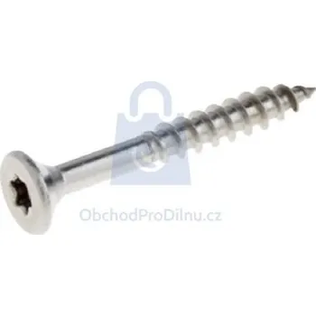 Vrut Vrut se zápustnou hlavou, TORX drážka, částečný závit, nerez A4 6 x 130/70, balení 1 ks