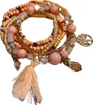 Set 8 Boho náramku béžový