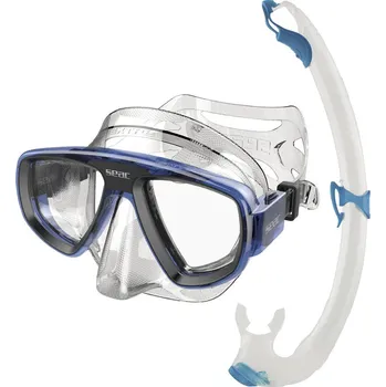 Potápěčské vybavení Seac sub Šnorchlovací set SeacSub BIS Extreme Valve Barva: Modrá