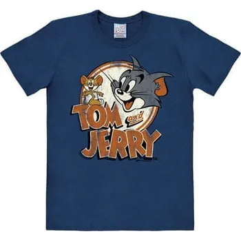 Pánské tričko Curepink Pánské tričko Tom and Jerry modré, L