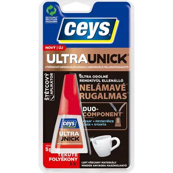Průmyslové lepidlo CEYS lepidlo vteřinové 5g ULTRAUNICK se štětcem