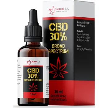 CBD NUTRICIUS CBD OLEJ 30% BROAD SPECTRUM 10ML