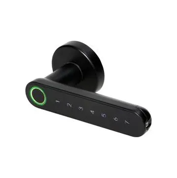 chytrý zámek Chytrá klika s dotykovou klávesnicí a čtečkou otisků prstů ORNO OR-ZS-853/B, Bluetooth 4.0, černá
