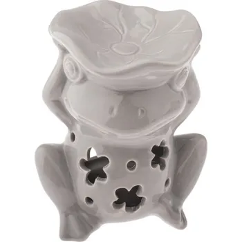 Casa de Engel Keramická aromalampa - žába - šedá