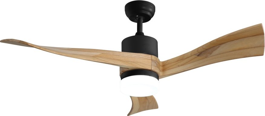 Immax NEO LITE 07136-B LED ventilátor s osvětlením SOFISTICADO integrovaný LED zdroj + GE 93063990 LED žárovka 1x7W | E27 | 470lm | 2700K - bílá