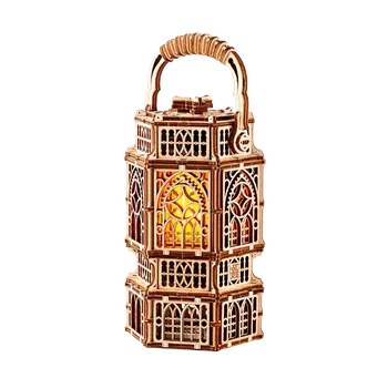 Puzzle Wood Trick "Antická lucerna" - 3D dřevěné mechanické puzzle ("Antique Lantern" - dřevěné 3D puzzle a dřevěné skládačky)