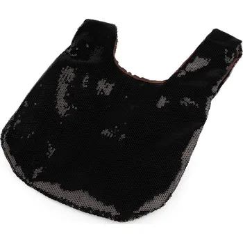 Kabelka Flitrová kabelka / taška 26x21 cm, barva 2 černá