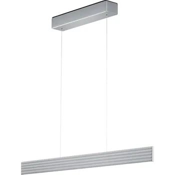 Knapstein Závěsné svítidlo LED Fara, nahoru/dolů, délka 92 cm nikl - Stříška - délka 40 cm, výška 5,5 cm matný nikl LED 43 W celkem - Doprava zdarma