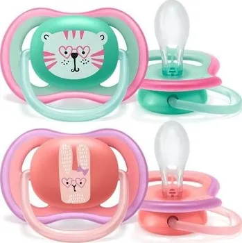 AVENT Šidítko Ultra air 18+ m. dívka (tygr), 2 ks