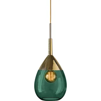 EBB & FLOW Lute závěsné ivy green/zlatá Ø 22 cm - baldachýn - Ø 7,9 cm, výška 7,8 cm zlatá, zelená 1 x 25 W - Doprava zdarma