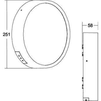 Lampička BRUMBERG Eye LED venkovní světlo, kruh, černá černá, bílá LED celkem 18 W - Doprava zdarma