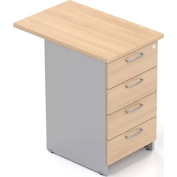 Zásuvkový kontejner Kontejner Visio LUX 47 x 70 cm, dub