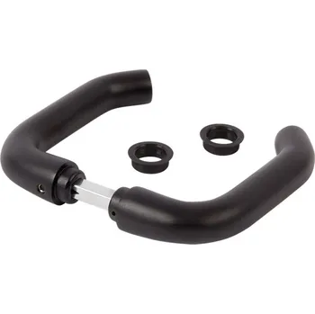 Dveřní kování klika LOCINOX 3006B, černý eloxovaný hliník - do profilu 30 mm, hřídel 8 x 8 x 60,5 mm