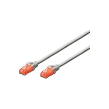 Patch panel Digitus Patch Cable, CAT 6 UTP, AWG 26, měď, šedý 1m