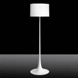 FLOS Spun Light F - bílá stojací lampa - Ø základny 50 cm Bílá / opál 1 x 205 W - Doprava zdarma
