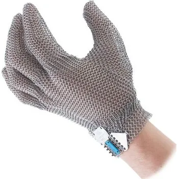 Pracovní oblečení EUROFLEX Řeznická rukavice krátká levá L modrá ECO-MESH