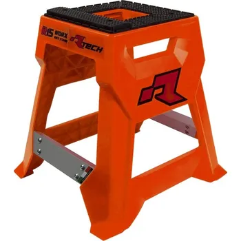 zvedák stojan MX R15 (technopolymer / hliník), RTECH (neon oranžová/černá)