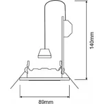 Deko-Light Stropní montážní kroužek GU10 bez žárovky, černý černá 1 x 35 W