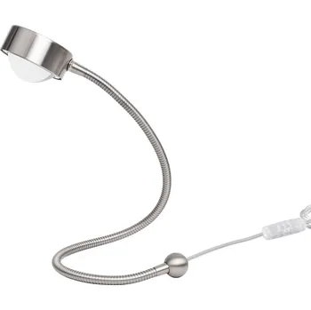 Lampička Stolní lampa LIGHTME Powerlens Snake, titanová barva, ohebné rameno titanové barvy 1 x 4,8 W LED - Doprava zdarma