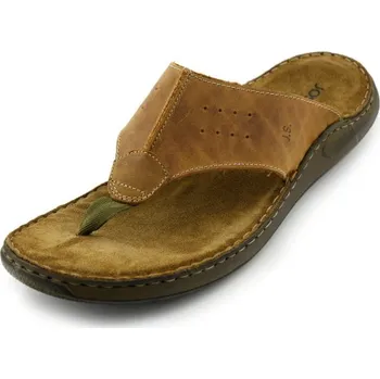 Pánské sandále Letní nadměrná obuv JOSEF SEIBEL JS105 castagne (pánské nadměrné boty "žabky")