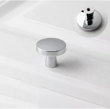 Madlo do koupelny Knop knopka držadlo šuplíku 2578 stříbrný lesk (KNP78-4)