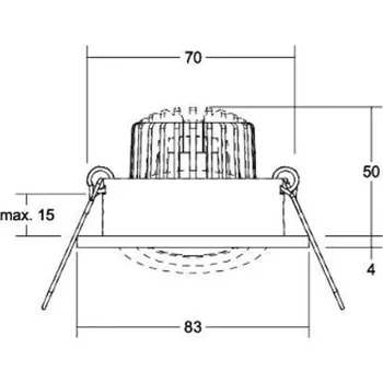 Lampička BRUMBERG LED vestavné bodové svítidlo Berrie-R, RC stmívatelné, nikl matný nikl 1 x 6 W LED - Doprava zdarma