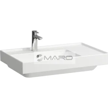 Umyvadlo LAUFEN Fiora Umyvadlo 75 x 47,5 cm s otvorem pro baterii, odkládání vpravo, bílé, H817923000104L