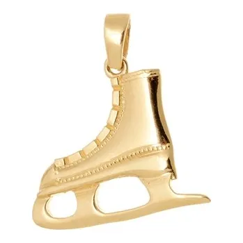 Přívěsek Přívěšek ze žlutého zlata brusle ZZ1174F + dárek zdarma