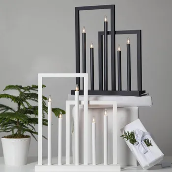 Lampička STAR TRADING Frame dřevěné světlo do okna, 5 žárovek, tmavošedá - délka napájecího kabelu 180 cm tmavě šedá 5 x 3 W - Doprava zdarma