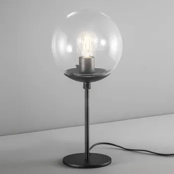 Lampička Metallux Stolní lampa Global Ø 20 cm černá černá, průhledná 1 x 40 W - Doprava zdarma