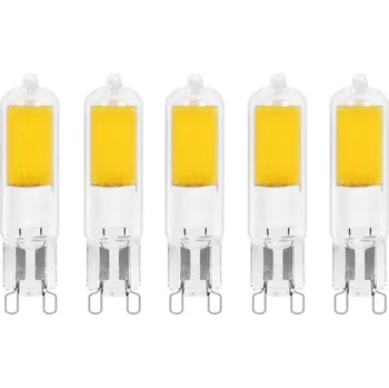 Lampička Arcchio LED žárovka s paticí, G9, 4W, 2700K, sada 5 kusů přehledně