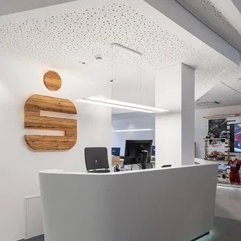 Lampička BEGA RZB Twindot S LED závěsné světlo DALI 120x35cm 840 matná bílá (RAL 9016), čirá, prizmatická LED celkem 54 W - Doprava zdarma