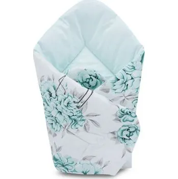 Doplněk pro panenku Cosing rychlozavinovačka Sleeplease Pivoňky s plameňáky mátová