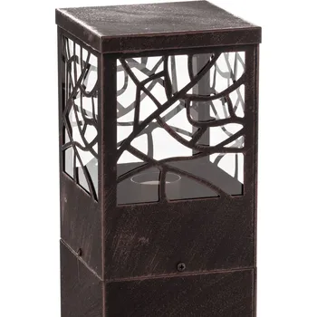 Lampička Brilliant Podstavec Whitney, barva rezavá rezavě hnědá, průhledná 1 x 60 W - Doprava zdarma