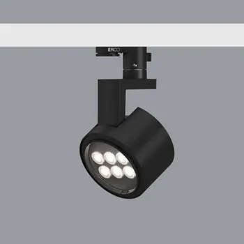 Lampička ERCO Parscan 230V Casambi 12W flood 930 černá - hlava reflektoru - Ø 11,4 cm, výška 7,5 cm nikl, bílá LED celkem 12 W - Doprava zdarma