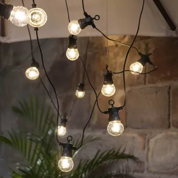 Lampička STAR TRADING LED víla světla Malý Circus Filament - Celková délka 1 380 cm, délka přívodního kabelu 500 cm, vzdálenost mezi hořáky 45 cm černá, průhledná 20 LED diod - celkem 2,4 W - Doprava zdarma