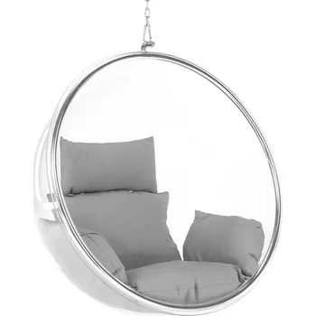 Zahradní sestava Závěsné křeslo, transparentní/stříbrná/šedá, BUBBLE NEW TYP 1