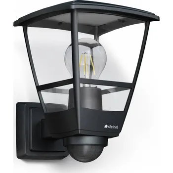 Lampička STEINEL L 10 S Venkovní nástěnné svítidlo se senzorem černé barvy černá 1 x 15 W LED - Doprava zdarma