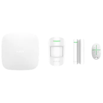 Sada domovního alarmu Ajax StarterKit Plus (Hub Plus + MotionProtect + DoorProtect + SpaceControl), bílý