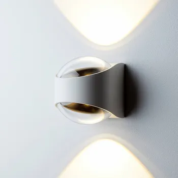 Venkovní osvětlení LOOM DESIGN Saga LED venkovní nástěnné světlo nahoru/dolů bílé bílá LED 10 W celkem - Doprava zdarma