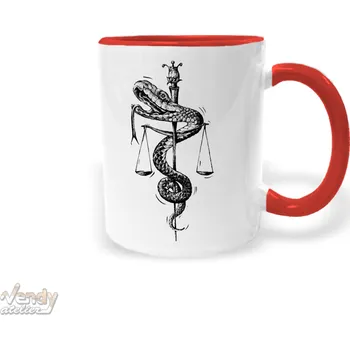 Hrnek - Veterinářský znak Barva: Červená