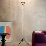 Luceplan Lola - černá stojací lampa - noha - Ø 48 cm; hlava - délka 18 cm 1 x 240 W - Doprava zdarma