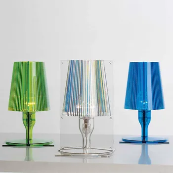 Lampička Kartell Take designová stolní lampa, světle modrá 1 x 28 W - Doprava zdarma